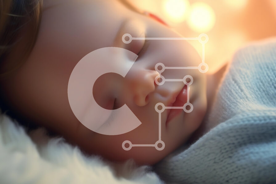 Intra Συλλεκτικό Ξύλινο Παζλ Plywood  4mm - Sleeping Baby σε ένα άνετο περιβάλλον Σε Ξύλινο Κουτί - Διαστάσεις Puzzle: 10x10 cm – 25 κομμάτια