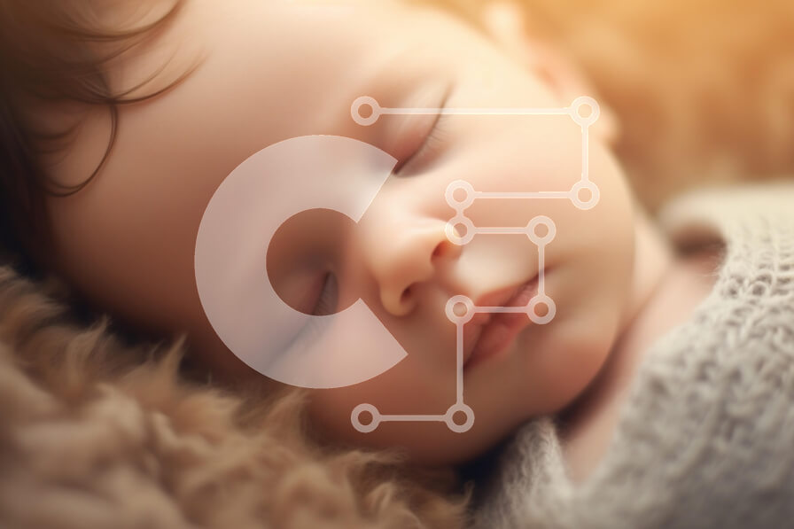 Intra Συλλεκτικό Ξύλινο Παζλ Plywood  4mm - Το μωρό κοιμάται σε απαλό φως Σε Ξύλινο Κουτί - Διαστάσεις Puzzle: 10x10 cm – 25 κομμάτια