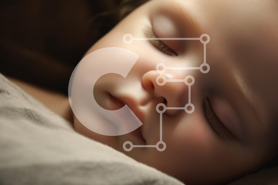 Intra Συλλεκτικό Ξύλινο Παζλ Plywood  4mm - Μωρό που κοιμάται Σε Ξύλινο Κουτί - Διαστάσεις Puzzle: 10x10 cm – 25 κομμάτια