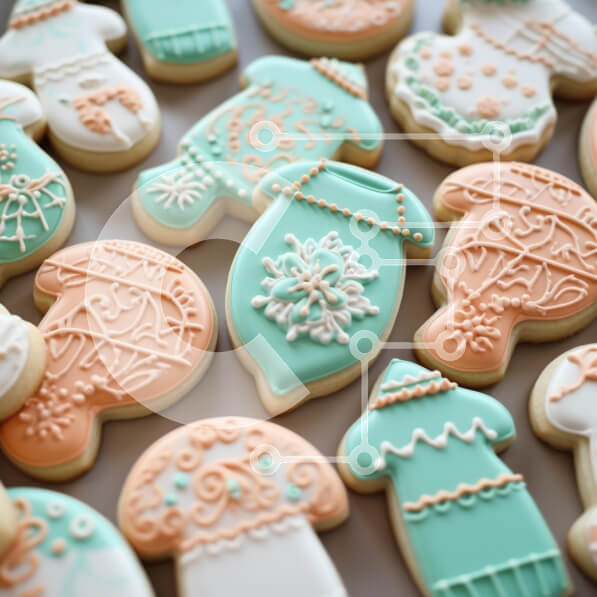 Σετ των 2 Intra Συλλεκτικό Ξύλινο Παζλ Plywood  4mm - Διακοσμητικά μπισκότα σε παστέλ χρώματα Σε Ξύλινο Κουτί - Διαστάσεις: 10x10 cm – 25 κομμάτια