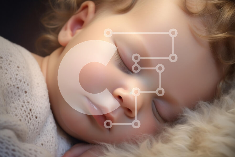 Intra Συλλεκτικό Ξύλινο Παζλ Plywood  4mm - Μωρό που κοιμάται σε αφράτη επιφάνεια Σε Ξύλινο Κουτί - Διαστάσεις Puzzle: 10x10 cm – 25 κομμάτια