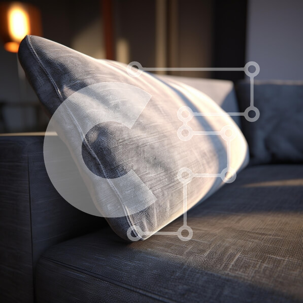 Intra Συλλεκτικό Ξύλινο Παζλ Plywood  4mm - Άνετος καναπές με μαξιλάρι σε απαλό φωτισμό Σε Ξύλινο Κουτί - Διαστάσεις Puzzle: 10x10 cm – 25 κομμάτια