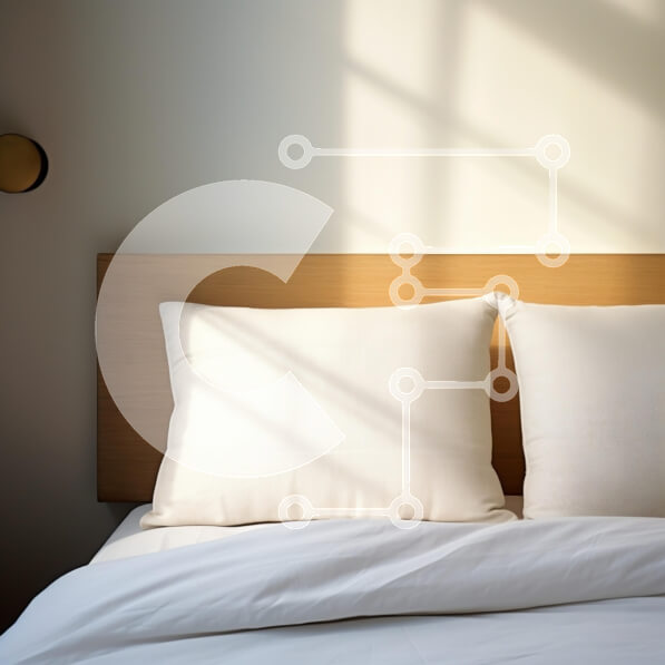 Intra Συλλεκτικό Ξύλινο Παζλ Plywood  4mm - Άνετο υπνοδωμάτιο με μαλακά μαξιλάρια και ζεστό φως Σε Ξύλινο Κουτί - Διαστάσεις Puzzle: 10x10 cm – 25 κομμάτια