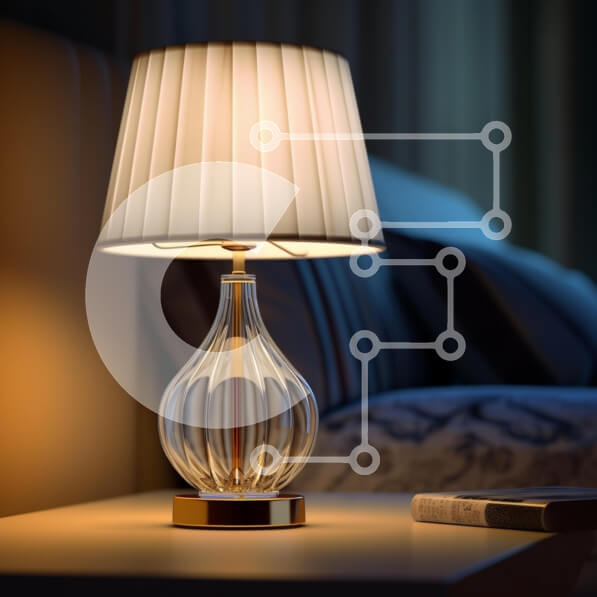 Intra Συλλεκτικό Ξύλινο Παζλ Plywood  4mm - Κομψό επιτραπέζιο φωτιστικό κομοδίνου Σε Ξύλινο Κουτί - Διαστάσεις Puzzle: 10x10 cm – 25 κομμάτια