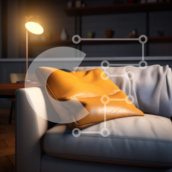 Intra Συλλεκτικό Ξύλινο Παζλ Plywood  4mm - Άνετο σαλόνι με δερμάτινα και υφασμάτινα μαξιλάρια Σε Ξύλινο Κουτί - Διαστάσεις Puzzle: 10x10 cm – 25 κομμάτια