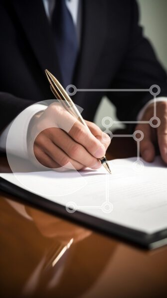 Intra Συλλεκτικό Ξύλινο Παζλ Plywood  4mm - Υπογραφή εγγράφου με χρυσό στυλό Σε Ξύλινο Κουτί - Διαστάσεις Puzzle: 10x10 cm – 25 κομμάτια