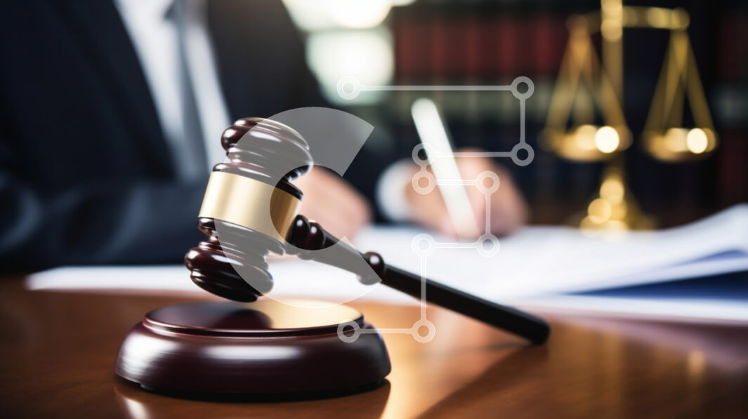 Intra Συλλεκτικό Ξύλινο Παζλ Plywood  4mm - Gavel σε ένα ξύλινο γραφείο με νομικά έγγραφα Σε Ξύλινο Κουτί - Διαστάσεις Puzzle: 10x10 cm – 25 κομμάτια