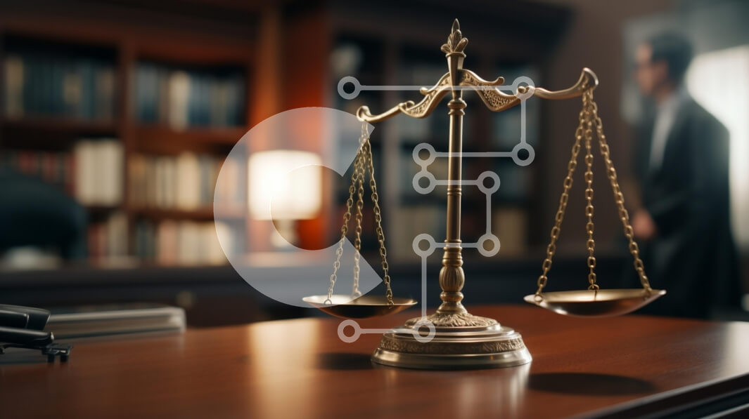 Intra Συλλεκτικό Ξύλινο Παζλ Plywood  4mm - Ζυγαριά σε δικηγορικό γραφείο Σε Ξύλινο Κουτί - Διαστάσεις Puzzle: 10x10 cm – 25 κομμάτια