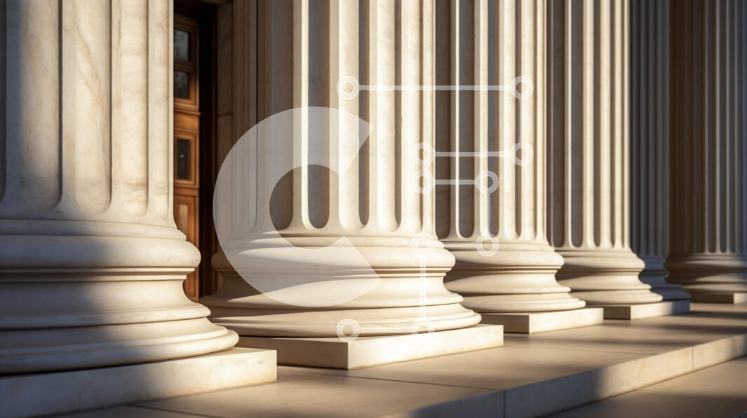 Intra Συλλεκτικό Ξύλινο Παζλ Plywood  4mm - Κλασικές Αρχιτεκτονικές Στήλες με Ξύλινη Πόρτα Σε Ξύλινο Κουτί - Διαστάσεις Puzzle: 10x10 cm – 25 κομμάτια