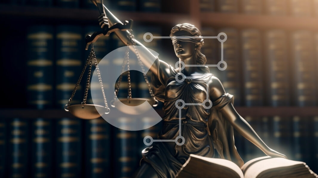 Intra Συλλεκτικό Ξύλινο Παζλ Plywood  4mm - Άγαλμα της κυρίας δικαιοσύνης μπροστά στα νομικά βιβλία Σε Ξύλινο Κουτί - Διαστάσεις: 10x10 cm – 25 κομμάτια