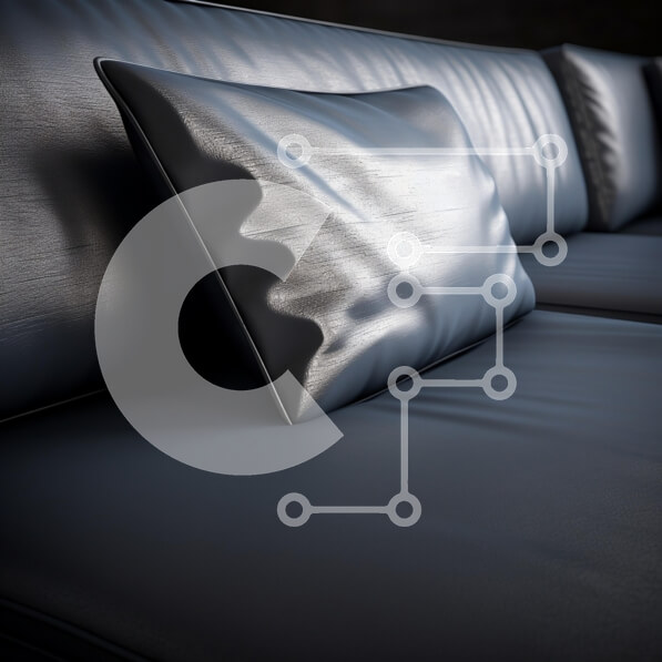 Intra Συλλεκτικό Ξύλινο Παζλ Plywood  4mm - Μοντέρνος Μαύρος Δερμάτινος Καναπές με Διακοσμητικό Μαξιλάρι Σε Ξύλινο Κουτί - Διαστάσεις Puzzle: 10x10 cm – 25 κομμάτια