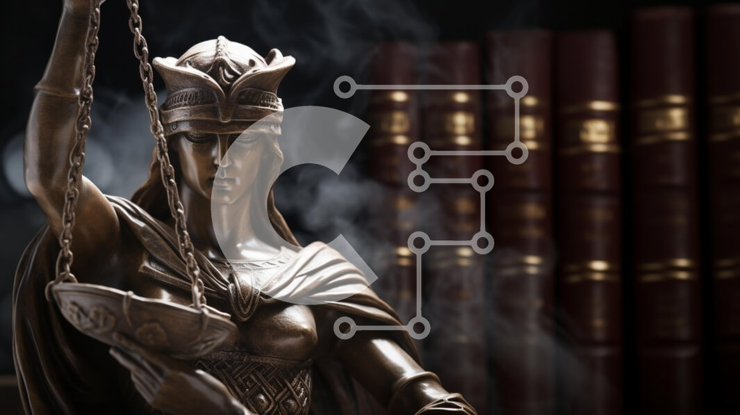 Intra Συλλεκτικό Ξύλινο Παζλ Plywood  4mm - Χάλκινο άγαλμα της κυρίας δικαιοσύνης με ζυγαριές Σε Ξύλινο Κουτί - Διαστάσεις: 10x10 cm – 25 κομμάτια