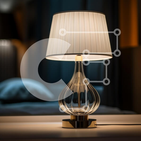 Intra Συλλεκτικό Ξύλινο Παζλ Plywood  4mm - Κομψό γυάλινο φωτιστικό σε άνετο υπνοδωμάτιο Σε Ξύλινο Κουτί - Διαστάσεις Puzzle: 10x10 cm – 25 κομμάτια