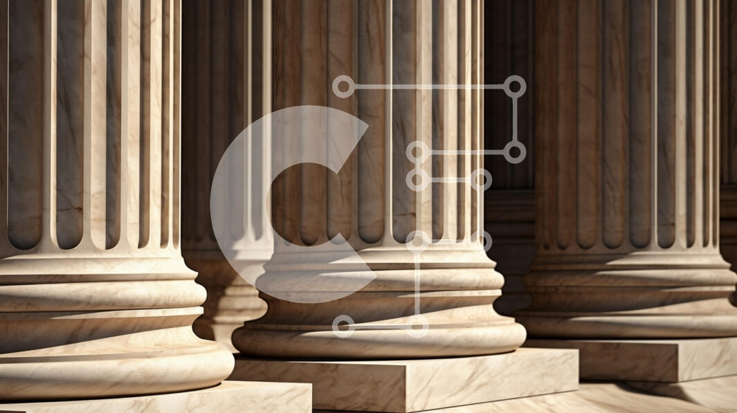 Intra Συλλεκτικό Ξύλινο Παζλ Plywood  4mm - Κλασικές μαρμάρινες στήλες Σε Ξύλινο Κουτί - Διαστάσεις Puzzle: 10x10 cm – 25 κομμάτια