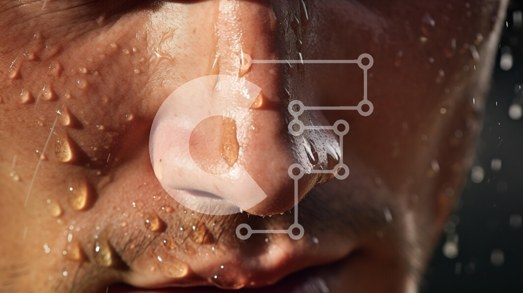 Σετ των 2 Intra Συλλεκτικό Ξύλινο Παζλ Plywood  4mm - Κοντινό πλάνο ενός προσώπου με σταγονίδια νερού Σε Ξύλινο Κουτί - Διαστάσεις: 10x10 cm – 25 κομμάτια