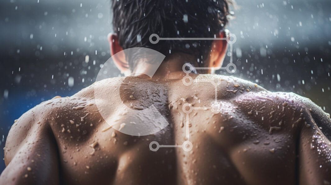 Intra Συλλεκτικό Ξύλινο Παζλ Plywood  4mm - Μυώδης πλάτη κάτω από τη βροχή Σε Ξύλινο Κουτί - Διαστάσεις Puzzle: 10x10 cm – 25 κομμάτια