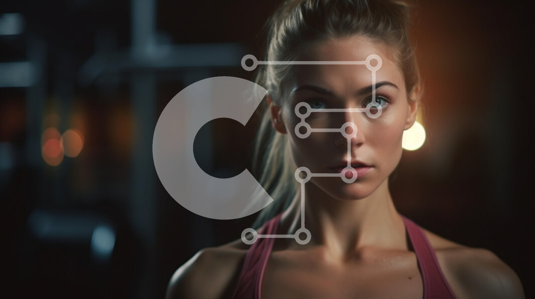 Intra Συλλεκτικό Ξύλινο Παζλ Plywood  4mm - Πορτρέτο μιας αποφασιστικής νεαρής γυναίκας σε ένα γυμναστήριο Σε Ξύλινο Κουτί - Διαστάσεις Puzzle: 10x10 cm – 25 κομμάτια