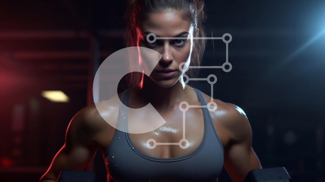 Σετ των 2 Intra Συλλεκτικό Ξύλινο Παζλ Plywood  4mm - Επικεντρωμένη αθλήτρια στο γυμναστήριο Σε Ξύλινο Κουτί - Διαστάσεις: 10x10 cm – 25 κομμάτια