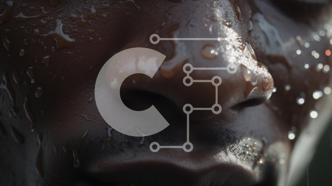 Σετ των 2 Intra Συλλεκτικό Ξύλινο Παζλ Plywood  4mm - Κοντινό πλάνο ενός ανθρώπινου προσώπου με σταγονίδια νερού Σε Ξύλινο Κουτί - Διαστάσεις: 10x10 cm – 25 κομμάτια