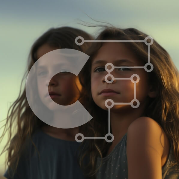 Intra Συλλεκτικό Ξύλινο Παζλ Plywood  4mm - Δύο νεαρά κορίτσια στη φύση Σε Ξύλινο Κουτί - Διαστάσεις Puzzle: 10x10 cm – 25 κομμάτια