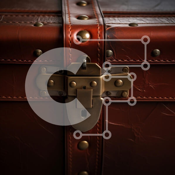 Intra Συλλεκτικό Ξύλινο Παζλ Plywood  4mm - Vintage δερμάτινο μπαούλο Σε Ξύλινο Κουτί - Διαστάσεις: 10x10 cm – 25 κομμάτια