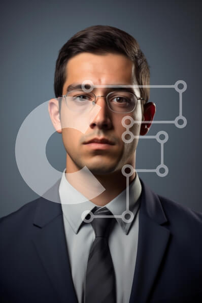 Intra Συλλεκτικό Ξύλινο Παζλ Plywood  4mm - Βέβαιος επιχειρηματίας με επαγγελματική ενδυμασία Σε Ξύλινο Κουτί - Διαστάσεις Puzzle: 10x10 cm – 25 κομμάτια