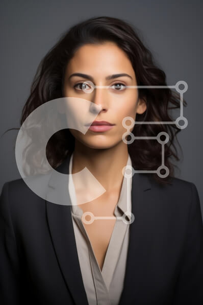 Intra Συλλεκτικό Ξύλινο Παζλ Plywood  4mm - Επαγγελματική γυναίκα πορτρέτο Σε Ξύλινο Κουτί - Διαστάσεις Puzzle: 10x10 cm – 25 κομμάτια