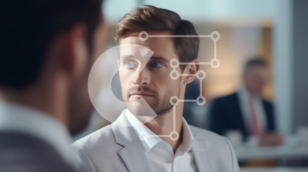 Intra Συλλεκτικό Ξύλινο Παζλ Plywood  4mm - Στοχαστικός επιχειρηματίας με ελαφρύ κοστούμι Σε Ξύλινο Κουτί - Διαστάσεις Puzzle: 10x10 cm – 25 κομμάτια