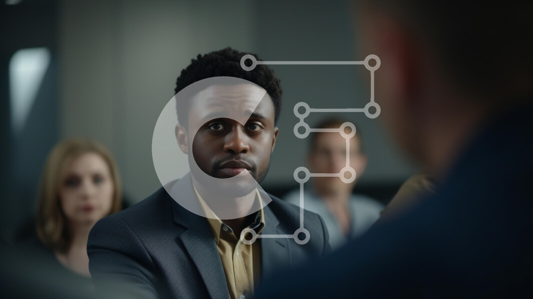 Intra Συλλεκτικό Ξύλινο Παζλ Plywood  4mm - Επαγγελματική Συνάντηση με Προσεκτικούς Συμμετέχοντες Σε Ξύλινο Κουτί - Διαστάσεις Puzzle: 10x10 cm – 25 κομμάτια