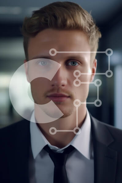 Intra Συλλεκτικό Ξύλινο Παζλ Plywood  4mm - Νέος επιχειρηματίας με αυτοπεποίθηση με επίσημη ενδυμασία Σε Ξύλινο Κουτί - Διαστάσεις Puzzle: 10x10 cm – 25 κομμάτια