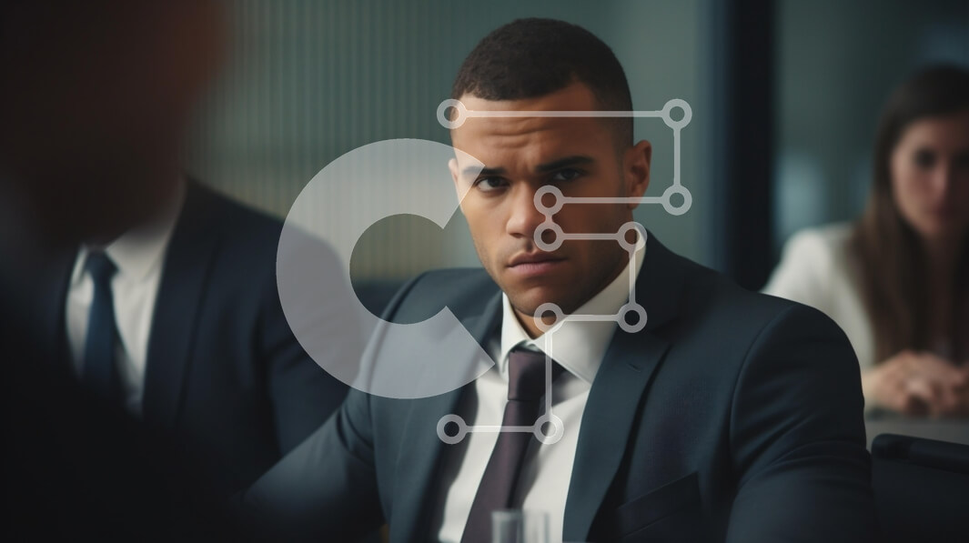 Intra Συλλεκτικό Ξύλινο Παζλ Plywood  4mm - Έντονη επαγγελματική συνάντηση Σε Ξύλινο Κουτί - Διαστάσεις Puzzle: 10x10 cm – 25 κομμάτια