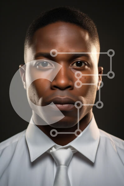 Intra Συλλεκτικό Ξύλινο Παζλ Plywood  4mm - Πορτρέτο ενός αρσενικού μοντέλου με επίσημη ενδυμασία Σε Ξύλινο Κουτί - Διαστάσεις Puzzle: 10x10 cm – 25 κομμάτια