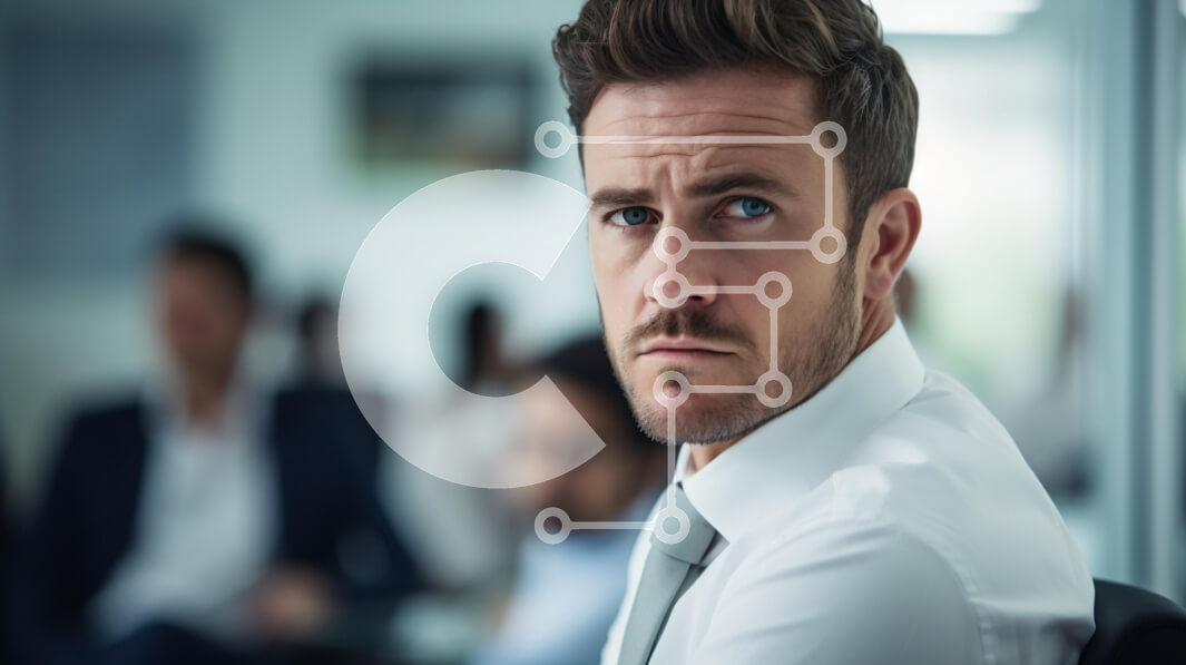 Intra Συλλεκτικό Ξύλινο Παζλ Plywood  4mm - Επικεντρωμένος άνθρωπος σε επιχειρηματικό περιβάλλον Σε Ξύλινο Κουτί - Διαστάσεις Puzzle: 10x10 cm – 25 κομμάτια