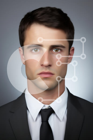 Intra Συλλεκτικό Ξύλινο Παζλ Plywood  4mm - Επίσημο πορτρέτο ενός νεαρού άνδρα με κοστούμι Σε Ξύλινο Κουτί - Διαστάσεις Puzzle: 10x10 cm – 25 κομμάτια