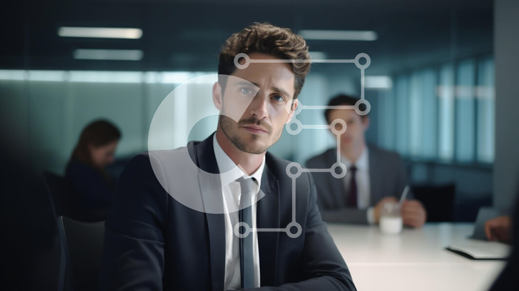 Intra Συλλεκτικό Ξύλινο Παζλ Plywood  4mm - Σοβαρή επαγγελματική συνάντηση Σε Ξύλινο Κουτί - Διαστάσεις Puzzle: 10x10 cm – 25 κομμάτια