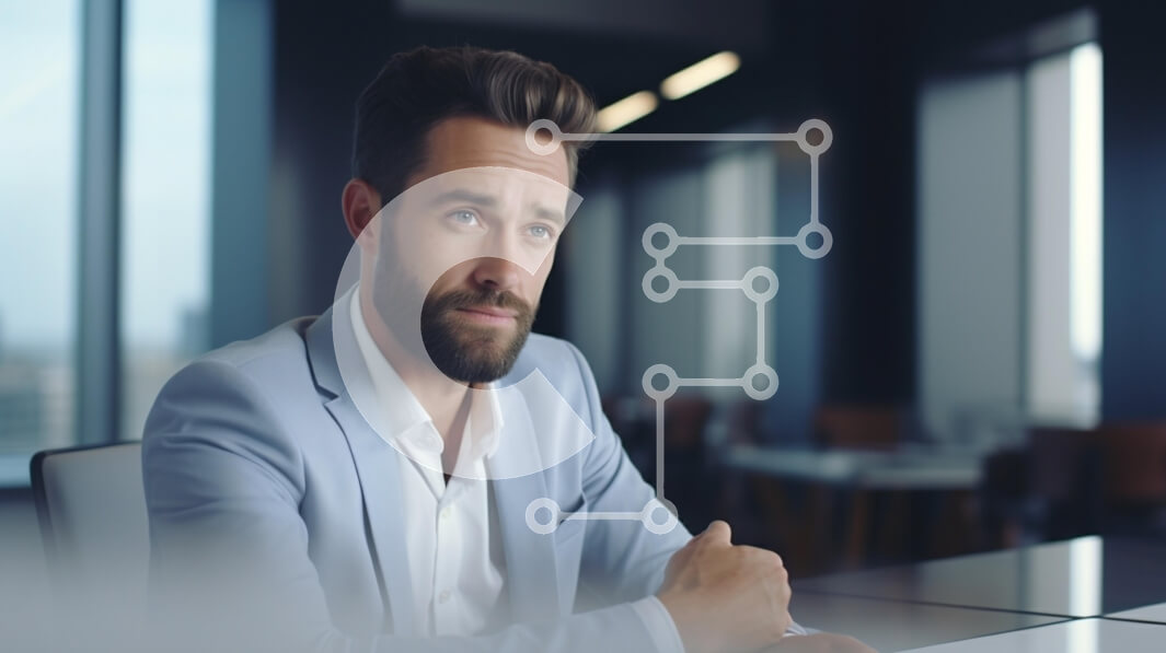 Intra Συλλεκτικό Ξύλινο Παζλ Plywood  4mm - Επιχειρηματίας σε ένα σύγχρονο γραφείο Σε Ξύλινο Κουτί - Διαστάσεις Puzzle: 10x10 cm – 25 κομμάτια