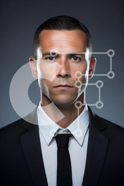 Intra Συλλεκτικό Ξύλινο Παζλ Plywood  4mm - Επίσημο πορτρέτο ενός άνδρα με μαύρο κοστούμι Σε Ξύλινο Κουτί - Διαστάσεις Puzzle: 10x10 cm – 25 κομμάτια