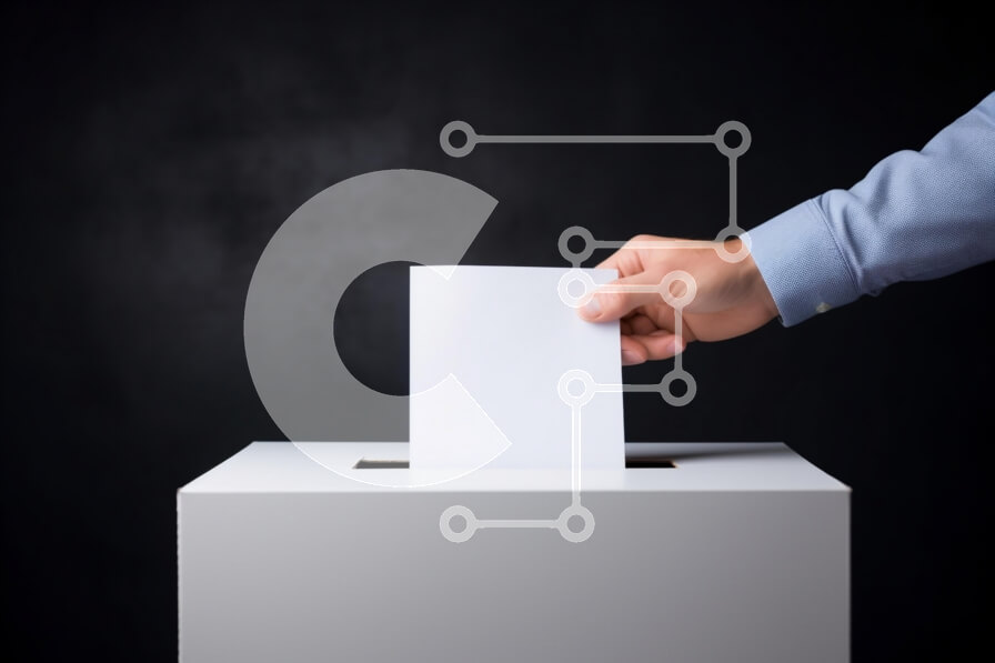 Intra Συλλεκτικό Ξύλινο Παζλ Plywood  4mm - Διαδικασία ψηφοφορίας με το χέρι τοποθέτηση χαρτιού στην κάλπη Σε Ξύλινο Κουτί - Διαστάσεις Puzzle: 10x10 cm – 25 κομμάτια