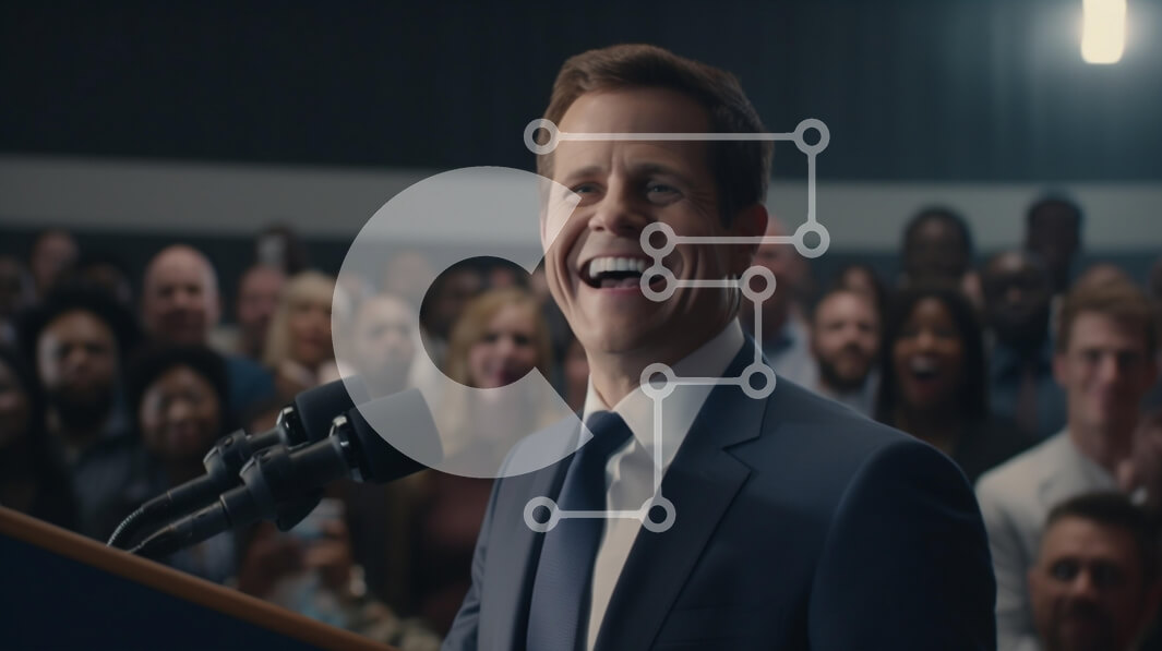 Intra Συλλεκτικό Ξύλινο Παζλ Plywood  4mm - Ομιλητής που απευθύνεται σε ενθουσιώδες κοινό Σε Ξύλινο Κουτί - Διαστάσεις Puzzle: 10x10 cm – 25 κομμάτια