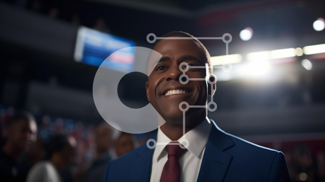 Intra Συλλεκτικό Ξύλινο Παζλ Plywood  4mm - Ο άνθρωπος με αυτοπεποίθηση στην πολιτική συγκέντρωση Σε Ξύλινο Κουτί - Διαστάσεις Puzzle: 10x10 cm – 25 κομμάτια