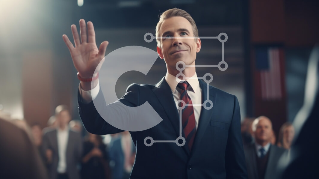 Intra Συλλεκτικό Ξύλινο Παζλ Plywood  4mm - Ομιλητής με αυτοπεποίθηση που απευθύνεται στο κοινό Σε Ξύλινο Κουτί - Διαστάσεις Puzzle: 10x10 cm – 25 κομμάτια