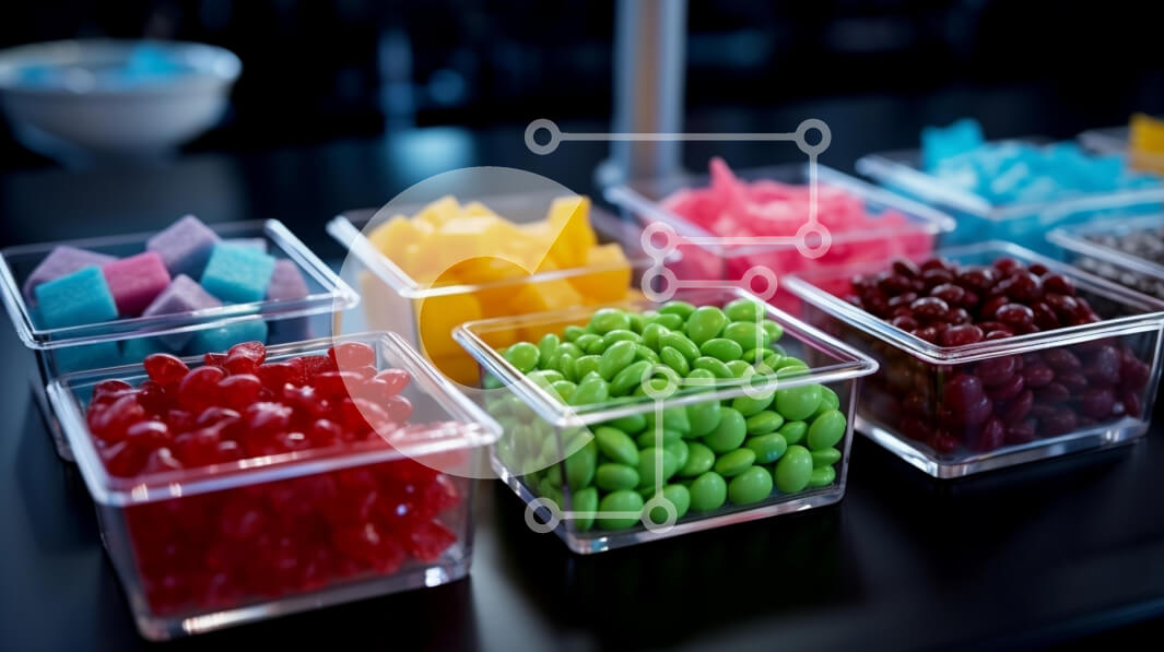 Σετ των 2 Intra Συλλεκτικό Ξύλινο Παζλ Plywood  4mm - Πολύχρωμη οθόνη καραμέλας Σε Ξύλινο Κουτί - Διαστάσεις: 10x10 cm – 25 κομμάτια