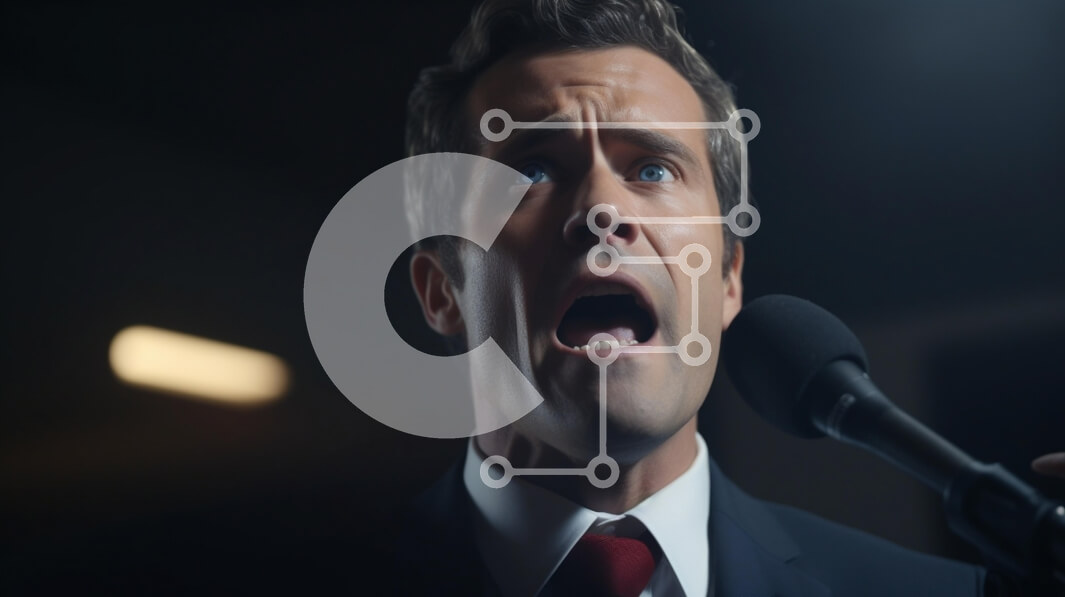 Intra Συλλεκτικό Ξύλινο Παζλ Plywood  4mm - Παθιασμένος ομιλητής στην εκδήλωση Σε Ξύλινο Κουτί - Διαστάσεις Puzzle: 10x10 cm – 25 κομμάτια