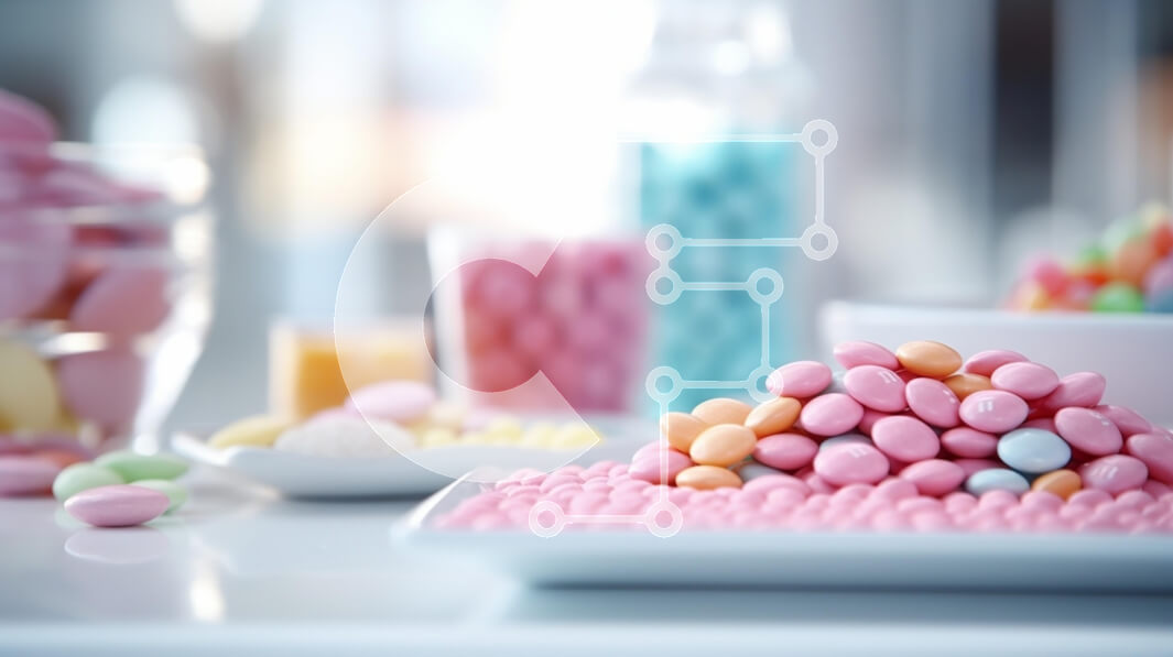 Σετ των 2 Intra Συλλεκτικό Ξύλινο Παζλ Plywood  4mm - Διάφορες πολύχρωμες καραμέλες επίδειξης Σε Ξύλινο Κουτί - Διαστάσεις: 10x10 cm – 25 κομμάτια