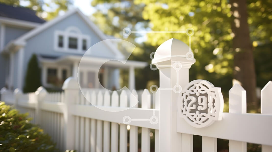 Intra Συλλεκτικό Ξύλινο Παζλ Plywood  4mm - Καλαίσθητη Κατοικία με Λευκό Φράχτη Σε Ξύλινο Κουτί - Διαστάσεις Puzzle: 10x10 cm – 25 κομμάτια