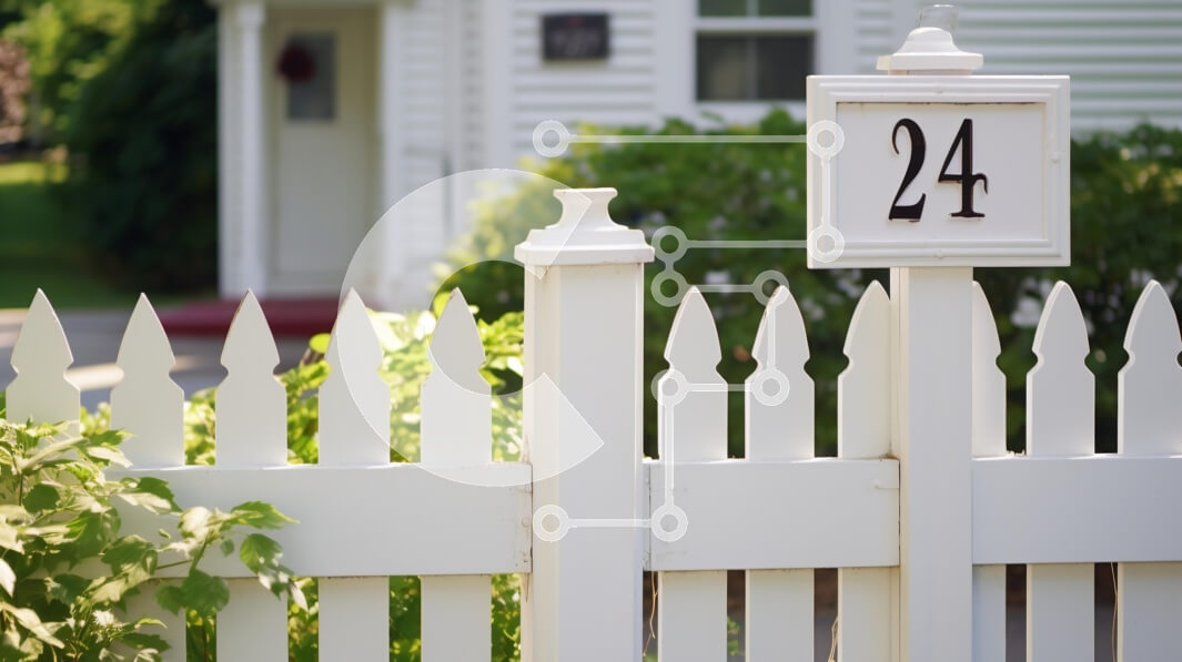 Intra Συλλεκτικό Ξύλινο Παζλ Plywood  4mm - Λευκός φράχτης με νούμερο 24 Σε Ξύλινο Κουτί - Διαστάσεις Puzzle: 10x10 cm – 25 κομμάτια