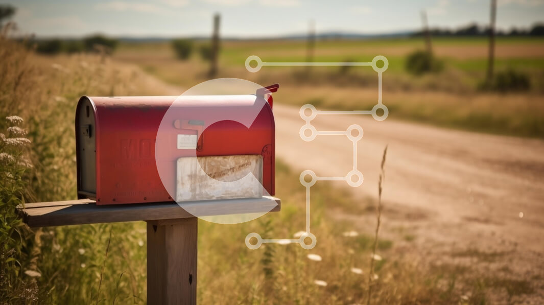 Intra Συλλεκτικό Ξύλινο Παζλ Plywood  4mm - Αγροτικό γραμματοκιβώτιο σε χωματόδρομο Σε Ξύλινο Κουτί - Διαστάσεις: 10x10 cm – 25 κομμάτια