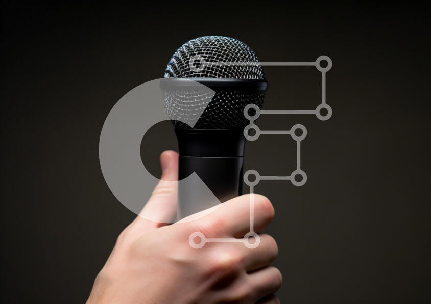 Intra Συλλεκτικό Ξύλινο Παζλ Plywood  4mm - Μικρόφωνο στο χέρι Σε Ξύλινο Κουτί - Διαστάσεις: 10x10 cm – 25 κομμάτια