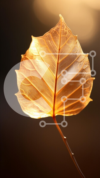 Σετ των 2 Intra Συλλεκτικό Ξύλινο Παζλ Plywood  4mm - Φωτισμένο φύλλο στη φύση Σε Ξύλινο Κουτί - Διαστάσεις: 10x10 cm – 25 κομμάτια