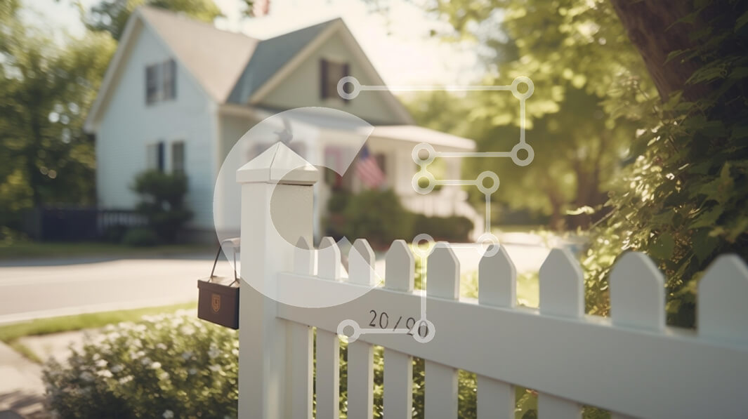 Intra Συλλεκτικό Ξύλινο Παζλ Plywood  4mm - Καλαίσθητη Κατοικία με Φράχτη Σε Ξύλινο Κουτί - Διαστάσεις Puzzle: 10x10 cm – 25 κομμάτια